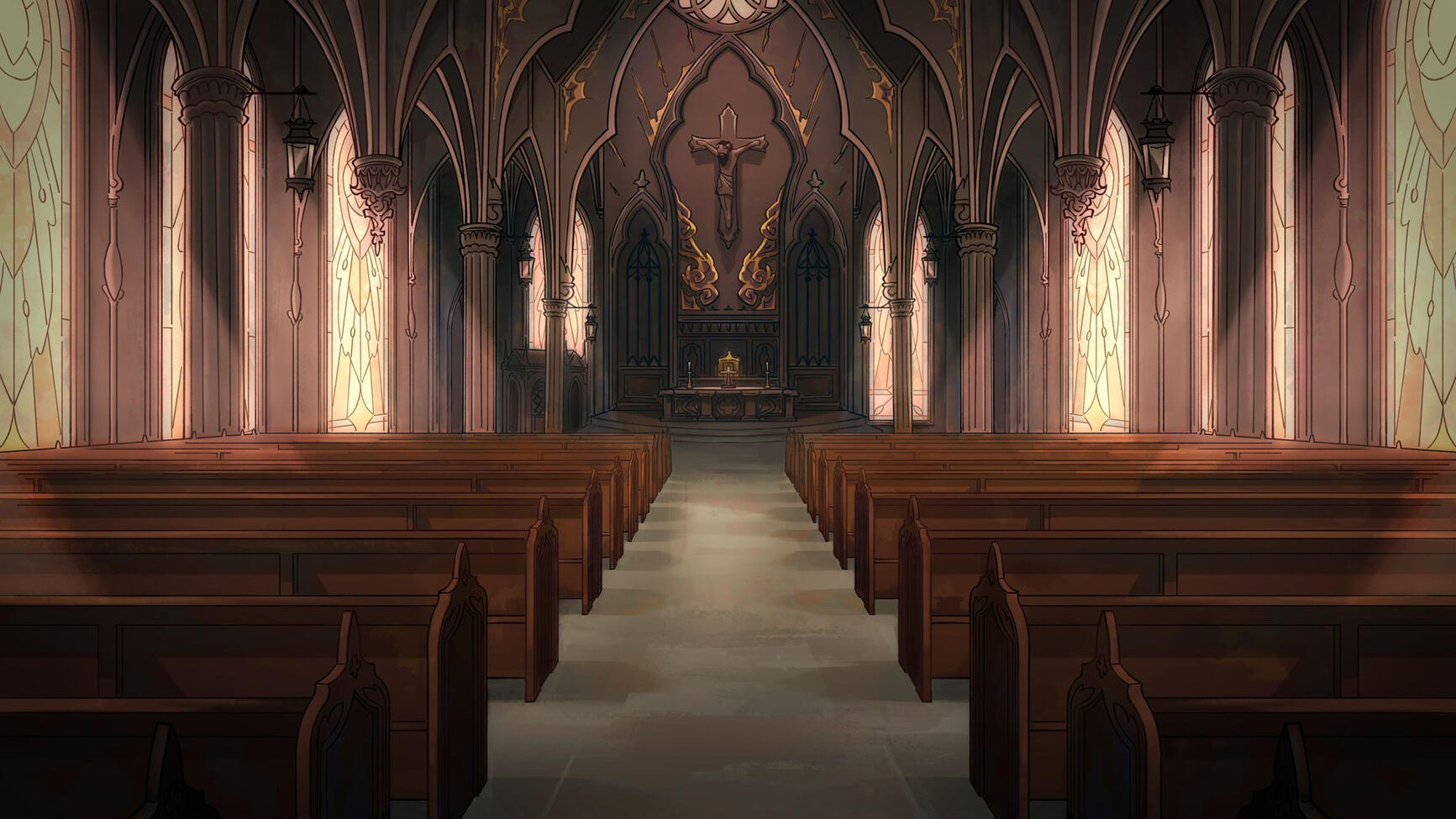 Church Interior (Sunset)