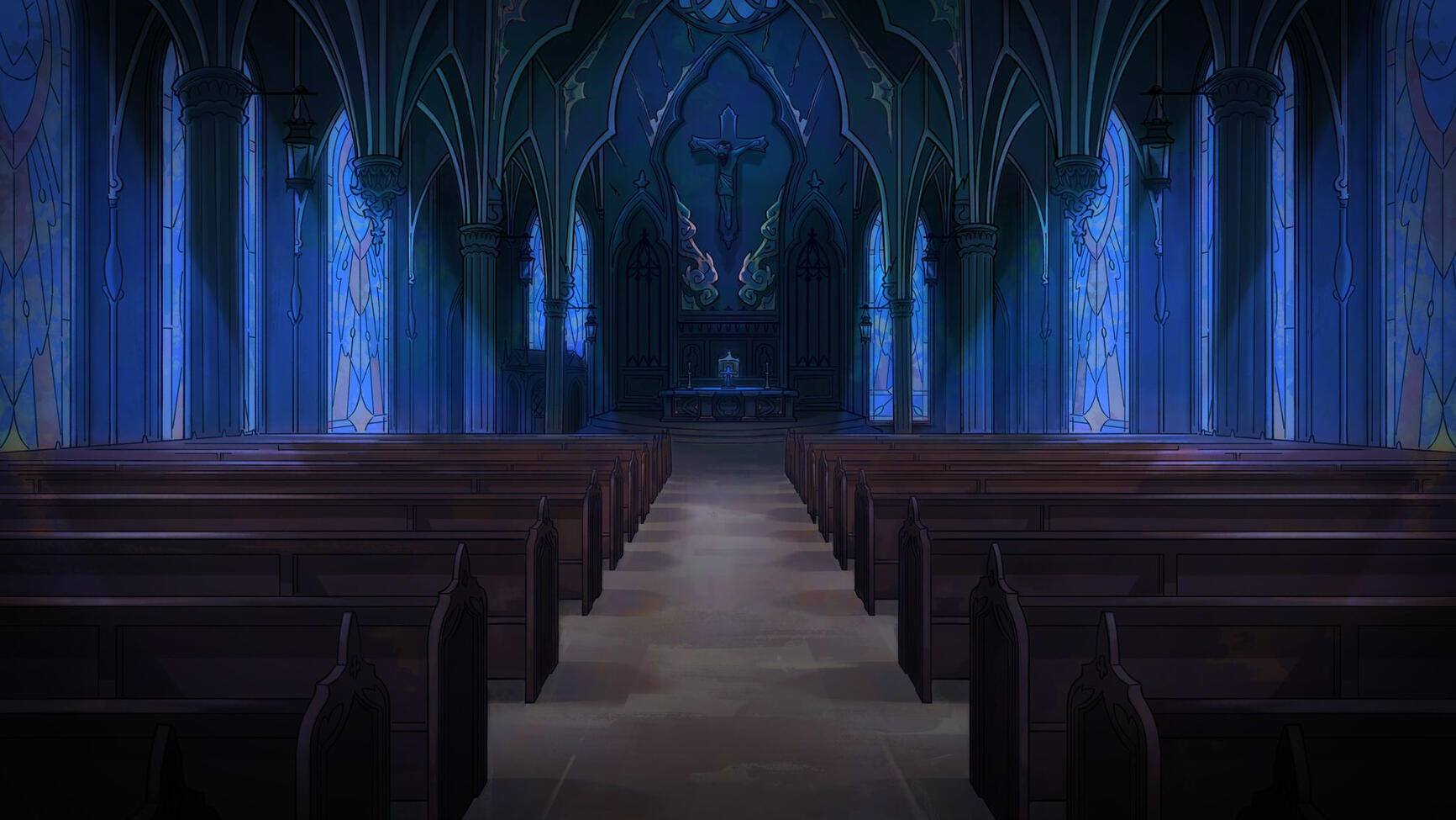 Church Interior (Midnight)